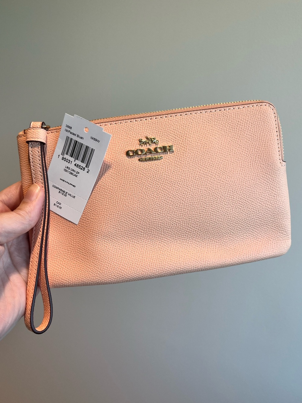 Coach Pink Wristlet New